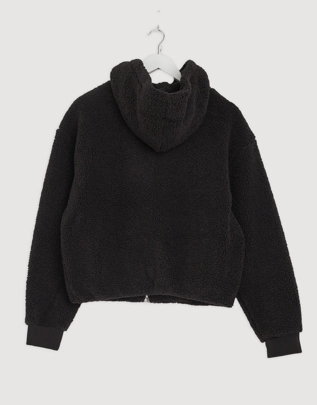 Revibe - Repaired Lorna Jane Field Teddy Zip Through Hoodie - AU 10