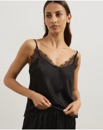 Atmos&Here - Pearl Cami & Shorts Lace Trim Sleep Set