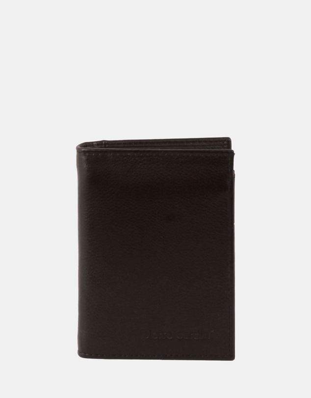 Pierre Cardin - Pierre Cardin Rustic Leather Men's Bi-Fold Flap Wallet