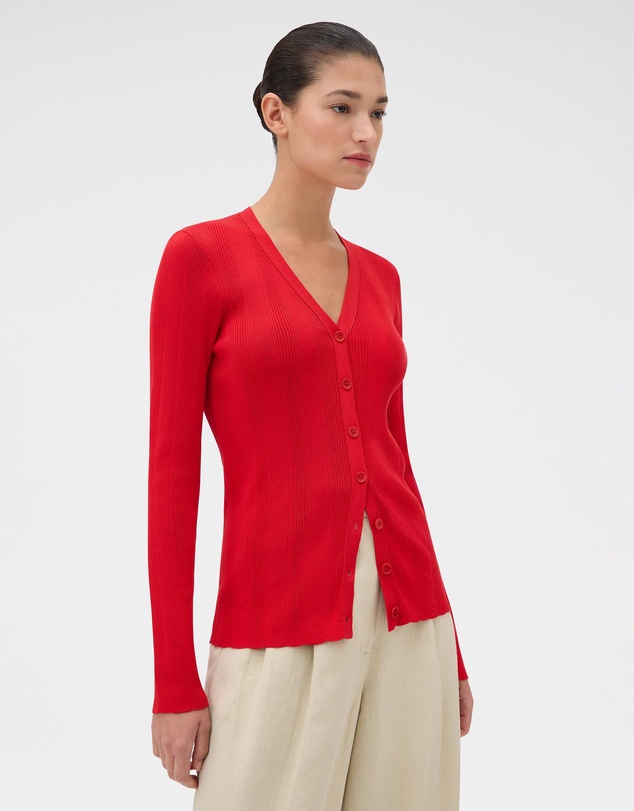 Oroton - Ribbed Cardigan