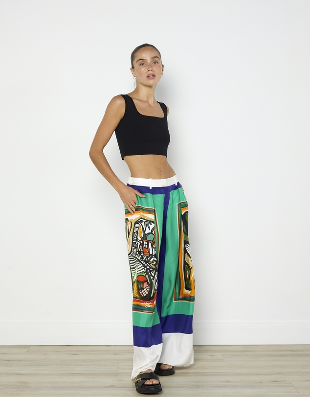 Cirkular - Pre-Loved - Christopher Esber Bandana Print Silk Pants