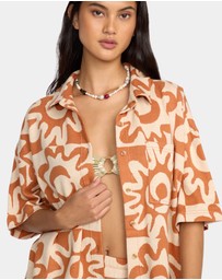 Billabong - Womens Lost Waves Short Sleeve Shirt