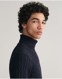 Gant - Cotton Cable Turtleneck Knit