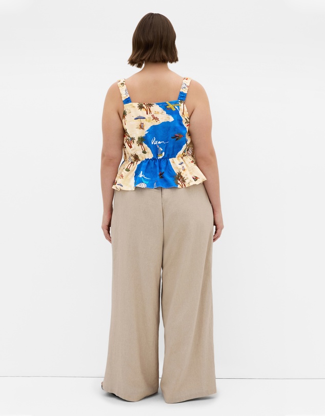 City Chic - Capria Print Top