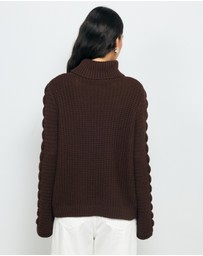 AERE - Rhei Organic Cotton Wool Cable Jumper