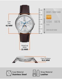 Fossil - Fossil Neutra Minimalist Brown Watch FS5905