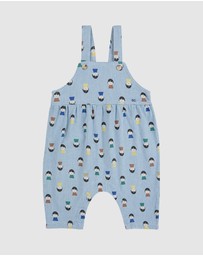 Bobo Choses - Game Pawns All Over Light Denim Overalls - Babies