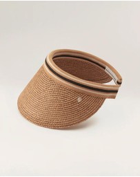 Helen Kaminski - Bianca 12 Raffia Stripe Visor