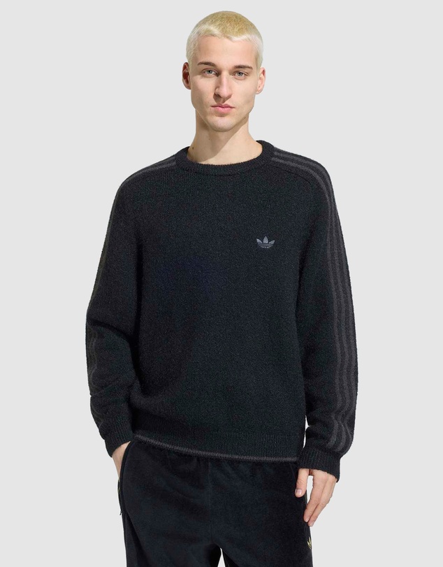 adidas Originals - 3 Stripes Fluffy Knit Crew