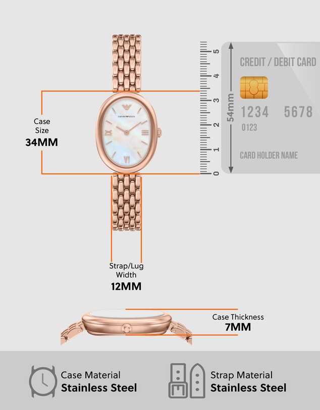Emporio Armani - Rose Gold Analogue Watch