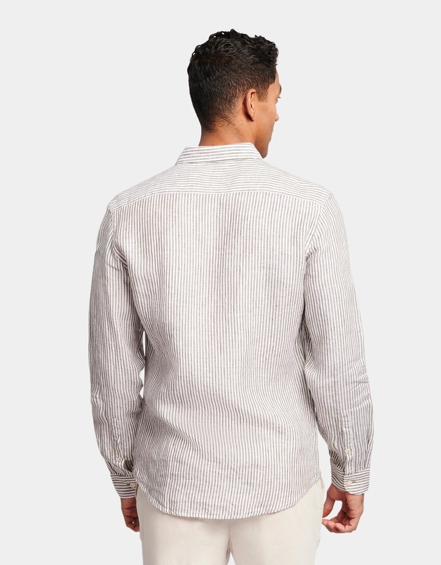 Brooksfield - Fine Striped Linen Shirt