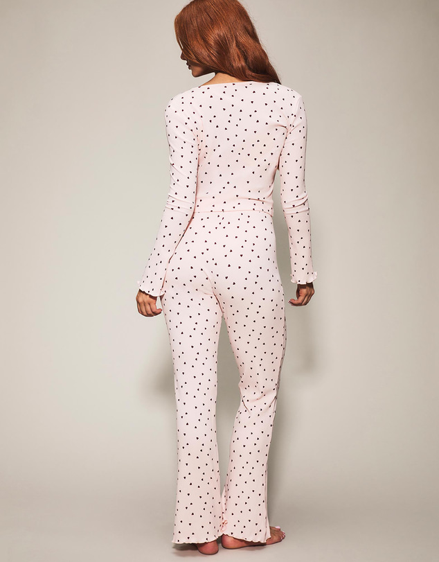 KBX - Heart Rib Long Sleeve Pyjama Set