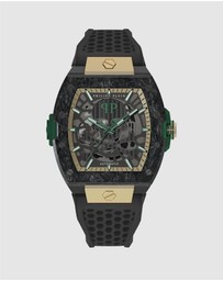 Philipp Plein - The $Keleton 2.0 - 44mm Black Dial and Silicone Strap