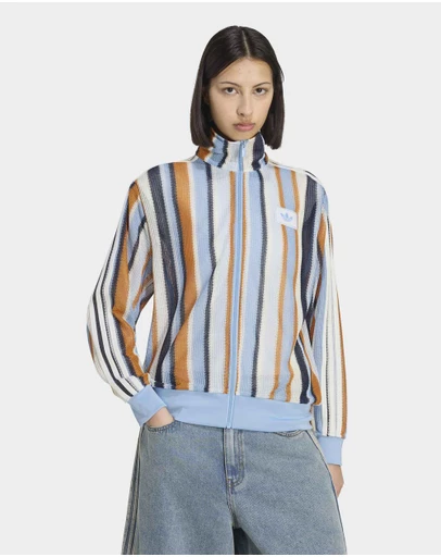 adidas Originals - ADIDAS ORIGINALS SUMMER GLOW KNITTED FIREBIRD TRACK TOP Womens