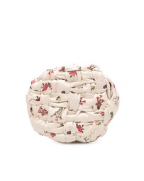 Pre-Loved by Azura Reborn - Pre-Loved Small Floral Printed Leather Intrecciato Kalimero Bucket Bag