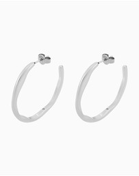 Skagen - Moderne Stak Silver Tone Earring