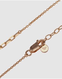 Emporio Armani - Emporio Armani Rose Gold Necklace EG3562221