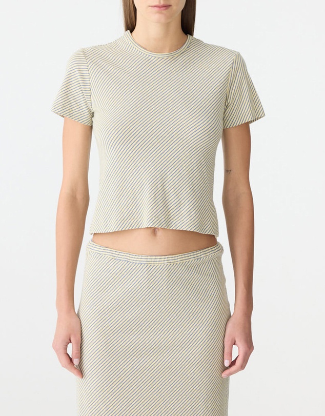 Bassike - Bias Stripe Baby T-Shirt