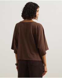Atmos&Here - Wide Sleeve Boxy T-Shirt