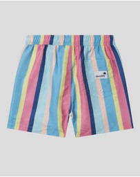 Boardies - Boardies Cake Stripe Kids Swim Shorts