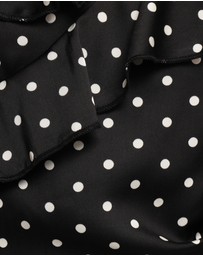 Petal & Pup - Adelina Maxi Dress - Black Polka Dot
