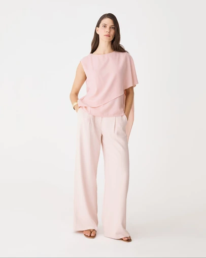 Forcast - Daphne Pleated Crepe Pants