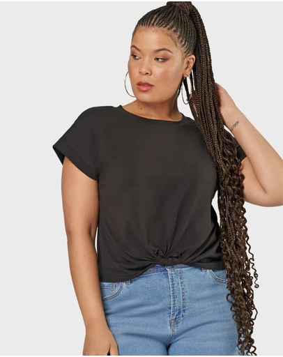 Sunday In The City - Fearless Crop Twist Tee