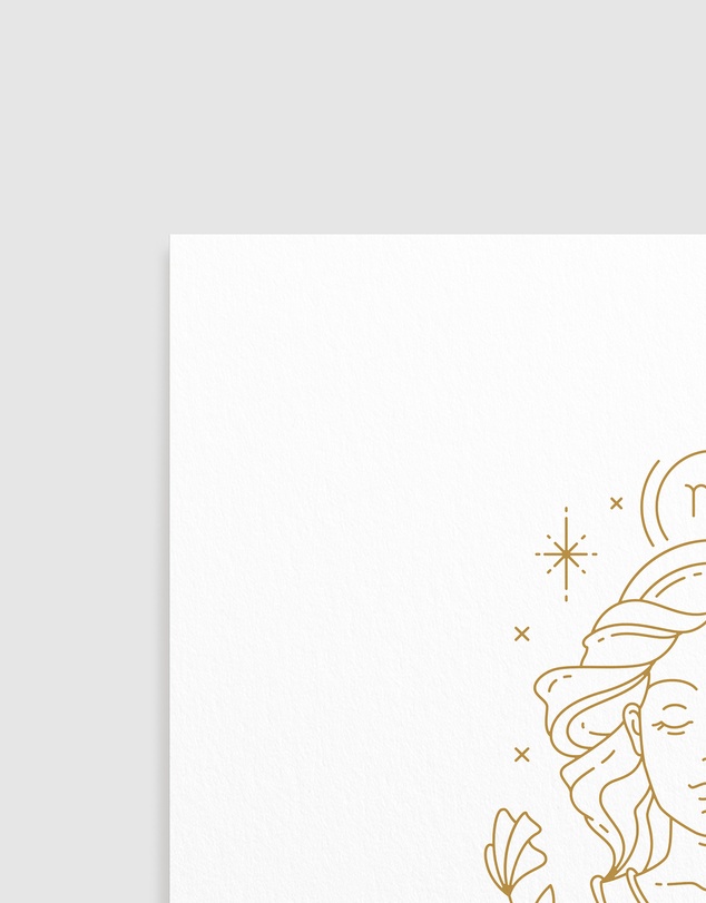Olive et Oriel - Virgo Celestial Zodiac Art Print A3