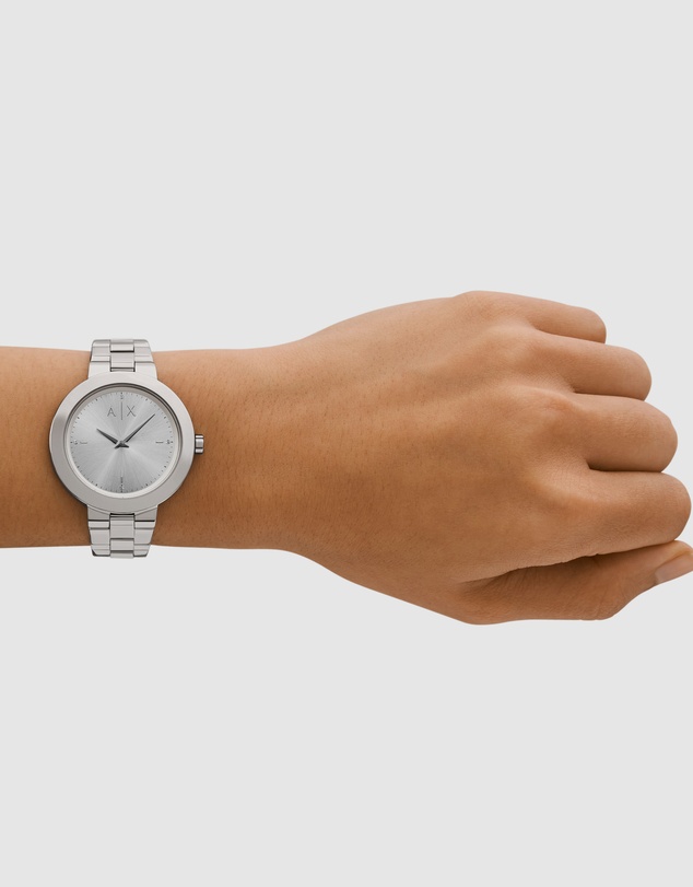 Armani Exchange - Silver Tone Analogue Watch
