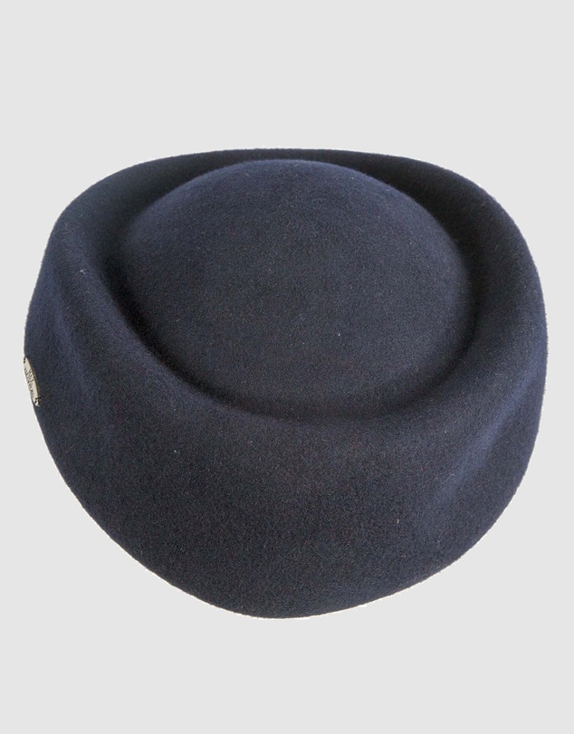 Max Alexander - Felt Dark Navy Pillbox Hat