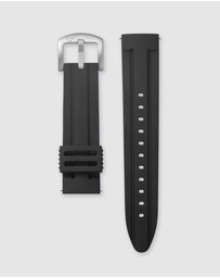 Maxum - Prince Band - Black Silicone With Silver Tone Buckle