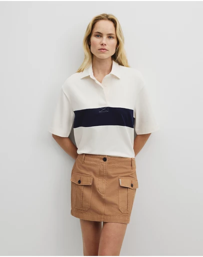 Country Road - Australian Cotton Short Sleeve Workwear Block Rugby Polo