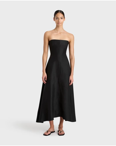 BONDI BORN - Bormio Strapless Maxi Dress