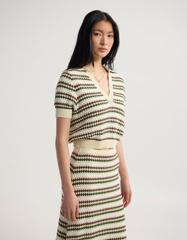Oxford - Berlin Knitted Polo Top