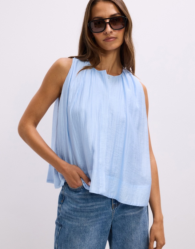 The Fated - Lila Gathered Neck Blouse