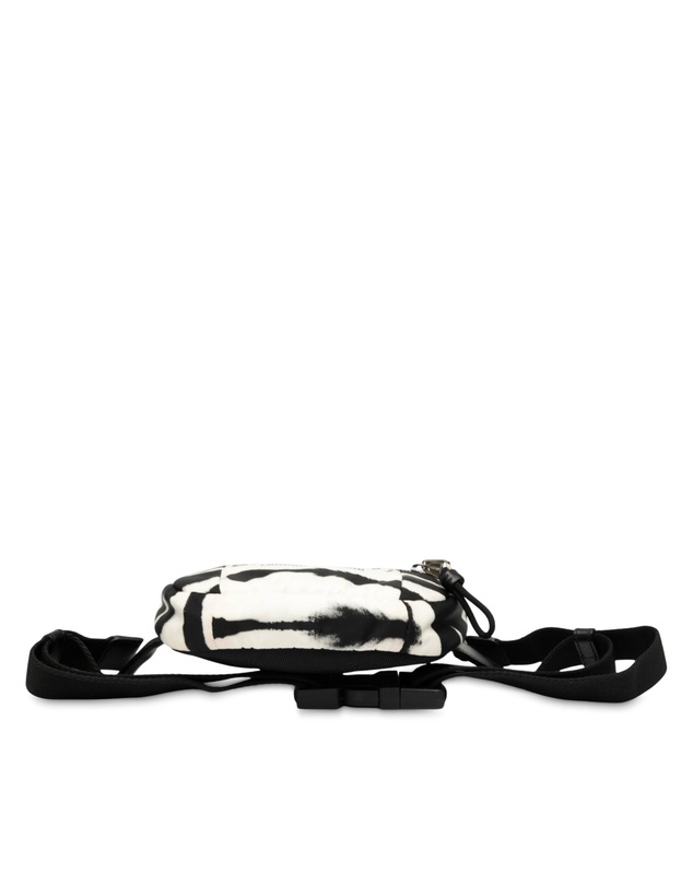 Pre-Loved by Azura Reborn - Pre-Loved Zebra Print Nylon Logo Cannon Belt Bag