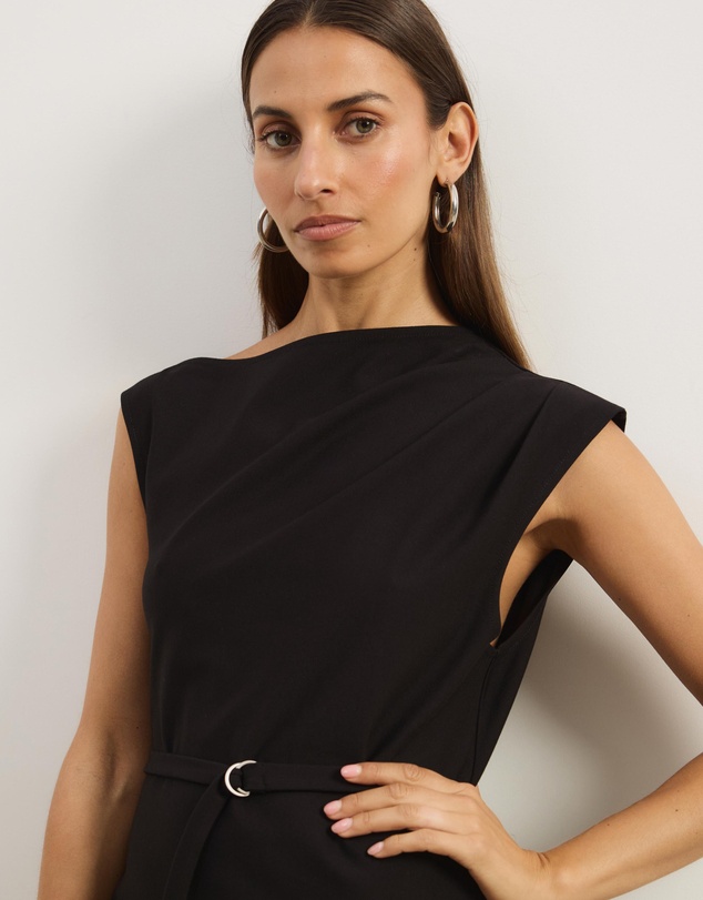 Atmos&Here - Luka Slash Neck Mini Ponte Dress