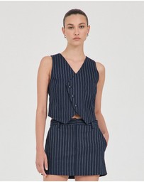 FRIEND of AUDREY - Jayden Stripe Waistcoat