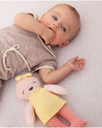 Living Textiles - Knitted Animal Toy - Freya the Flamingo