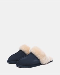 EVERAU - EverAU Ugg Rosa Slipper Suede Cow Suede Upper House Shoes