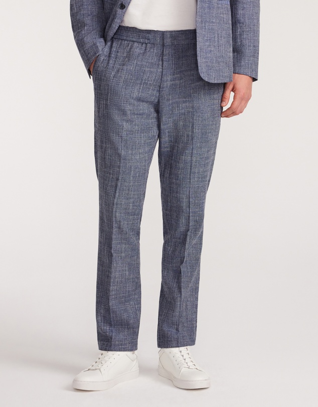 Calibre - Crossweave Elastic Waist Suit Pants Blue