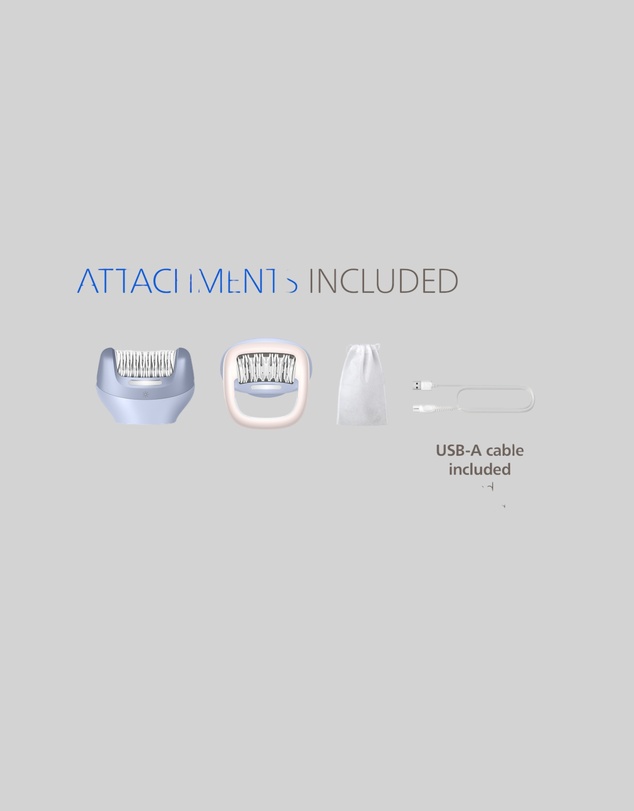 Philips - Philips Epilator Series 8000 Pastel Blue