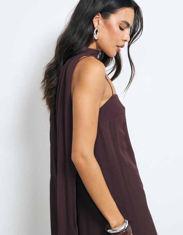 AERE - Zefi Scarf Maxi Dress