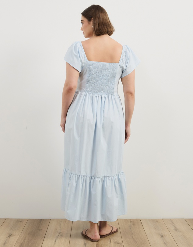 Atmos&Here Curvy - Andy Cotton Poplin Midi Dress