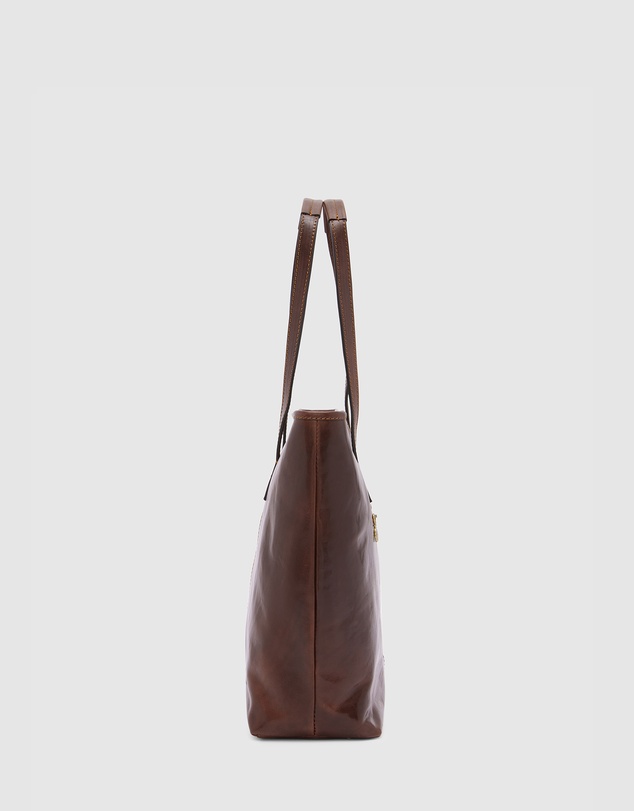 Florence - The Beatrice Brown Leather Tote Work Bag