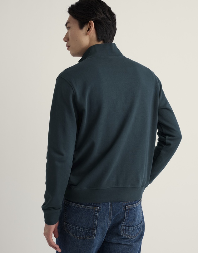 Seasalt - Men's Wood Moss Quarter Zip Sweatshirt
