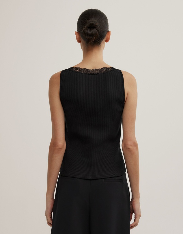 Witchery - Lace Rib Tank Top