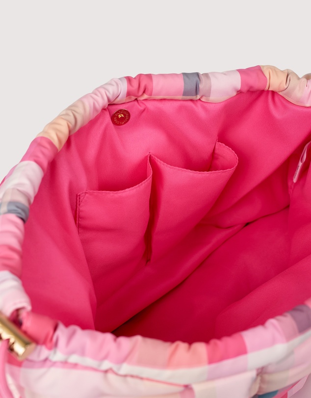 The Somewhere Co - Pink Plaid Marshmallow Midi Tote