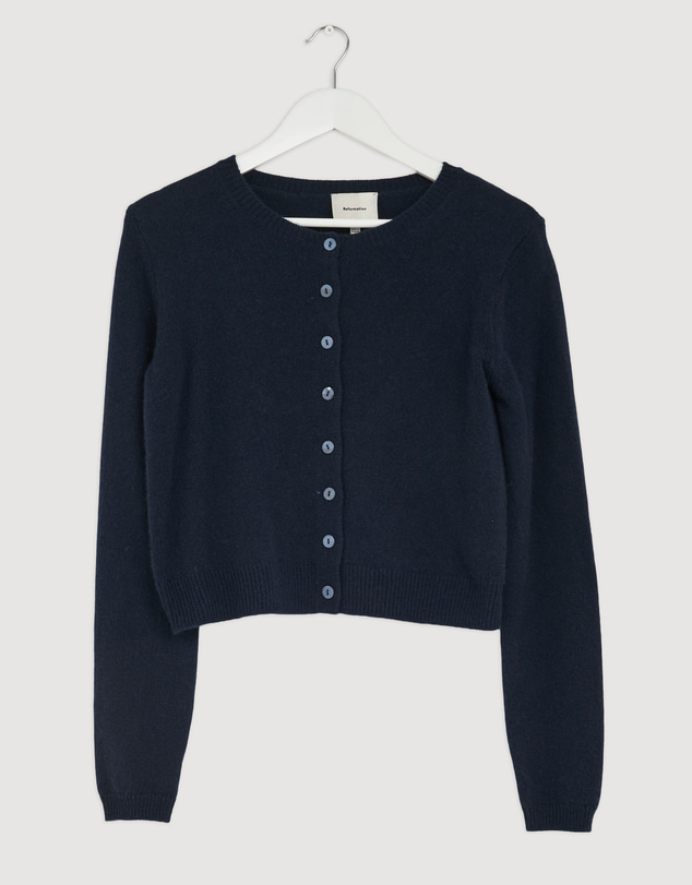 Revibe - Repaired Reformation Clara Cashmere Crew Cardigan - AU 6