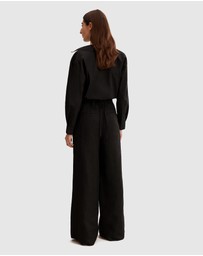 Country Road - Organically Grown Linen Wide Leg Pant